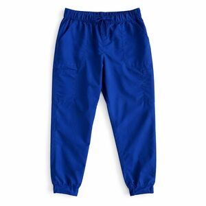 Scrubstar Jogger Scrub Pants Elastic Waist Medical Nurse Vet Blue Large Petite